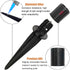 Metal Stakes Solar Lights Replacement Spike, 6 Pack Outdoor Ground Stake for Garden Lights Landscape Yard Pathway Patio Lamps Pole, 0.78 x 5.3 INC...