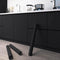 Dimoon 118"x15.7" Skin Wallpaper Thicken Black Matte Stick and Peel Wallpaper Removable Wallpaper Black Waterproof Black Contact Paper Pure Black ...