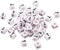 FASHEWELRY 300Pcs Cube White Acrylic Letter Beads 6x6mm Letter T Alphabet Beads for DIY Bracelet Necklace Jewelry Making...