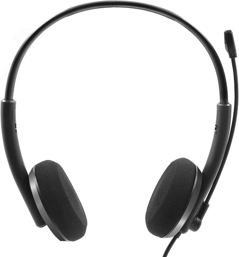 GEEKRIA USB Headset with Mic and Mute Option, Wired Headphone for PC, Laptop, Tablet, Computer Headset with Noise Cancelling Microphone, All Day C...