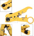 Universal Cable Stripper Cutter for Flat or Round UTP Cat5 Cat6 Wire Coax Coaxial Stripping Tool...