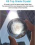 HDCRYSTALGIFTS 60mm 3D Inner Carving Rose Flower Crystal Ball Paperweight with Sliver Stand Fengshui Home Decor...