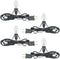 Set of 4 Accessory Cord with C7 Lights, Single Light with 4 Light Bulb, 6FT C7 Socket Clip Lights with On/Off Switch Plugs Perfect for Craft Villa...