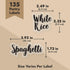 Talented Kitchen 135 Pantry & Kitchen Labels for Food Containers - Preprinted Black Cursive on Clear Backing - Easy Peel & Stick (Water Resistant)...