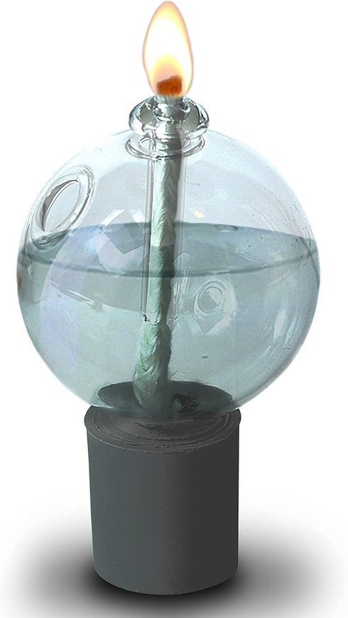 Ner Mitzvah Glass Paraffin Shabbat Candle Holder Cup and Wick - Ball Shape, 2 Pack - Pretty and Elegant Design - Fits Standard Candlesticks - For ...