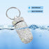 Portable Pill Case Pill Container Waterproof Pill Holder with Keychain Bling Pill Box Medicine Dispenser Bottle Storage for Outdoor Camping Travel...