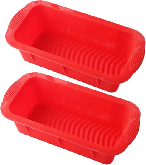 2 Pieces Silicone Bread Loaf Pan Cake Mold Nonstick Silicone Homemade Loaf Holiday Baking Pan for Homemade Cake, Break, Meatloaf, Quiche (8.25 x 4...