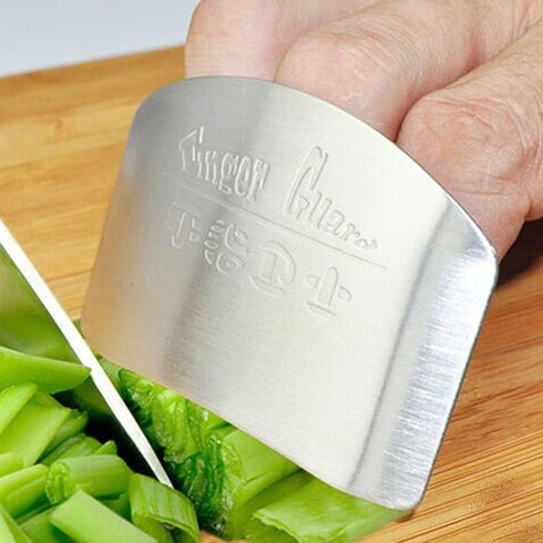 Stainless Steel Adjustable Finger Guard Slice Safe for Cutting Vegetables Food...
