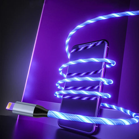 LED iPhone Light up Charger Cable, | Apple MFi Certified | USB A to Lightning Fast Charging Cord Compatible with iPhone 13 Pro Max 12 Mini 11 X XS...