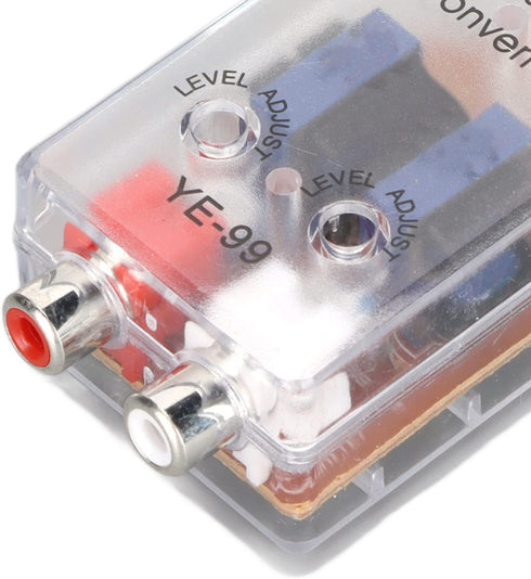 Car Speaker High to Low Converter, Wire Output Plug and Play for CD VCD DVD Player, Audio Adapter Speaker Output to Line Control, Long Service Lif...