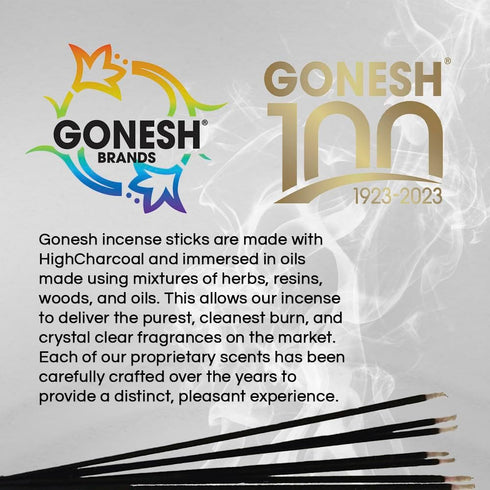 Gonesh - Incense Sticks Variety Pack - Non-Toxic 10” Slow Burn Aromatic Sticks - Classic Collection & Extra Rich Collection - 12 Packs of 20...