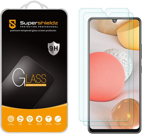 Supershieldz (2 Pack) Designed for Samsung Galaxy A42 5G Tempered Glass Screen Protector, Anti Scratch, Bubble Free...