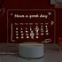 Acrylic Dry Erase Board 16 Colors Can Remote Control Light 7.3x5x0.2" Clear Desktop Note Memo Board, Includes Dry Erase Markers, Rewritable Night ...