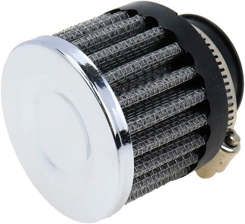 25mm Inlet Motorcycle Air Filter Replacement Cylindrical Intake Mesh Filter Accessory...