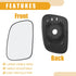 Rear View Mirrors Glass No.CRD100640 - Car Right Side - for LAND ROVER DISCOVERY 1989-2004 Glass Clear - 1 Pc...