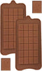 Chocolate Break-Apart Bar Silicone Leaf Edible Candy Mold Trays OVEN SAFE , ( Set of Two )...