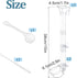 Aquarium Fish Shrimp Feeding Dish Set Clear Fish Feeder Tube and Dish with Cleaning Brush and Measuring Spoon for Feeding Shrimp and Preventing Fo...