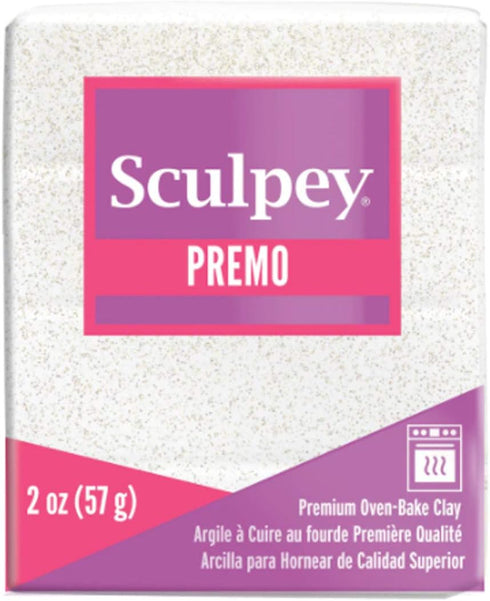 Premo Sculpey Accents Oven Bake Clay (Frost White Glitter)...