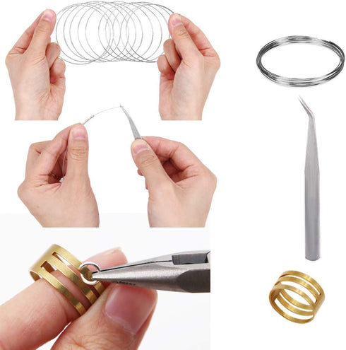 EuTengHao Jewelry Making Kit with Pliers, Wires, Jump Rings, Clasps, Cord and More for Jewelry DIY Crafts - Silver...