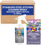 Stone & Steel Cleansing Polish Starter Kit - Quartz, Marble, Granite, Stone Countertop, Oven, Stainless Steel Cleaner - 16oz Spray Bottle, 2 Refil...
