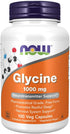 NOW Supplements, Glycine 1,000 mg Free-Form, Neurotransmitter Support*, 100 Veg Capsules...