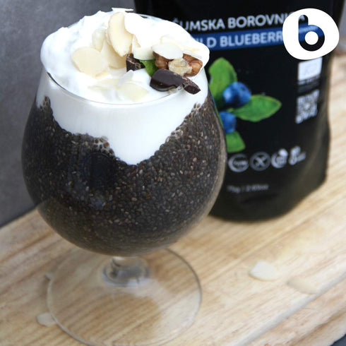 Organic Wild Blueberry Powder, Bilberry Powder - from Freeze Dried Blueberries, Frozen Blueberries - High in Anthocyanins & Polyphenols - for Smoo...