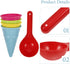5pcs Childern Beach Toy Kids Beach Toys Ice Cream Cup Toys...