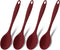 GEEKHOM Silicone Cooking Spoons, 4 Pieces 11" Heat Resistant Silicone Kitchen Utensils Set Large Serving Stirring Spoons for Non Stick Cooking, Mi...