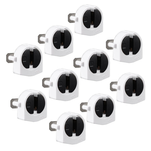 uxcell 10Pcs T5 Fluorescent Light Holder G5 Base Non-Shunted Tombstone Lamp Socket AC 500V 2A for LED Fluorescent Tube...
