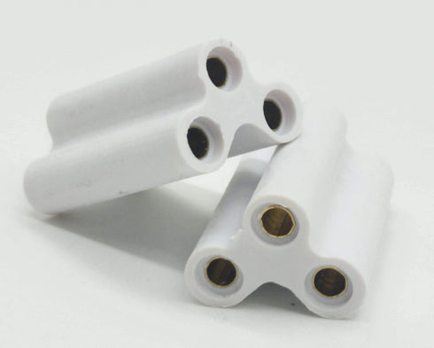 T5 T8 LED Lamp 3Pin Connector, Double End 3Pin Female Adapter Connectable Integrated Tube Iinkable Cords for LED Tube Lamp Holder Socket Fittings ...