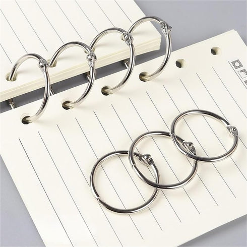 Loose Leaf Binder Rings 1-Inch?20 Pack? Office Metal Book Rings, Nickel Plated Steel Key Rings for School?Sliver...