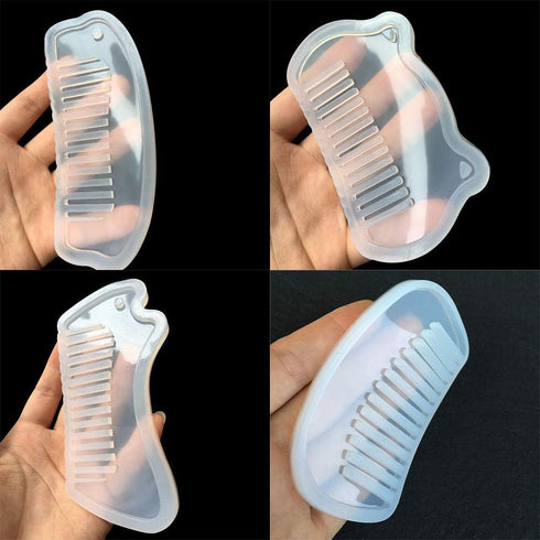 10Pcs/Set Comb Resin Molds DIY Jewelry Resin Casting Mould Craft Making Epoxy Resin Molds...