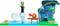Super Mario Sparkling Waters Action Figures Playset Includes 2.5 Inch Luigi & Red Huckit Crab with Interactive Pieces...