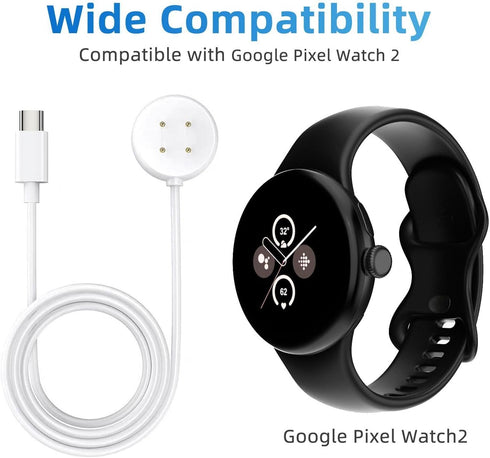 Compatible for Google Pixel Watch 2 Charger Replacement USB C Charging Cable Dock Stand for Pixel Watch 2 Smartwatch...