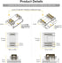 BTF-LIGHTING 3Pin 12mm Width Transparent Connector Kit 8pcs Strip to Strip Connector 8 Pairs of Wire to Strip Connectors Only Support FCOB SPI WS2...