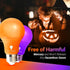 4 Pack A19 LED Purple Light Bulb LED Orange Light Bulb 120V E26 Base 9 Watt (60-watt Replacement) Purple Bulb Orange Bulb, Party Decoration, Porch...