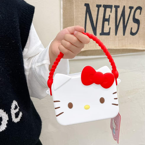 Kawaii Mini Crossbody Backpack, Kitty Tote Messenger Bag, Cute Coin Purses, Wallets Stuff for Teen Girls, Women(White)...