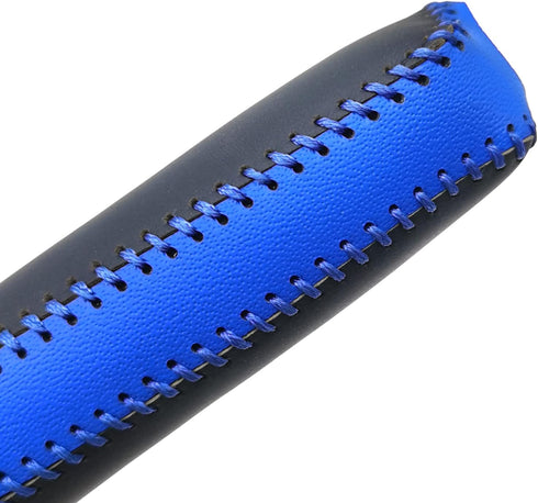 Compatible with Genuine Leather Hand-Stitched Handbrake Cover Gear Shift Knob Cover Interior Accessories Protective Cover Decoration for Honda Acc...