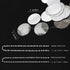 Cheerland Glitter Silver Circle Dot Garlands Metallic Silver Party Decorations Hanging Circle Banner Streamer Backdrop Decor Wedding Birthday Bday...