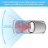 XINLIYA Car Rearview Mirror, 12 Inch Panoramic Wide Angle Anti-Glare, Clip on Auto Rear View Mirror, HD Clear Convex Surface, Car Interior Accesso...