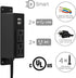 Power Strip with USB Ports, Wall Mounted Power Strip Flat Plug, 2AC Outlet 2 USB, 6.56 Feet Extension Cord for Desktop Desk Conference Table Cabin...