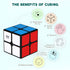 Qidi Speed Cube 2x2- Smooth Bright-Light Sticker(Classic Colors) - 2x2x2 Puzzles Toys, The Most Educational Toy to Effectively Improve Child's Con...