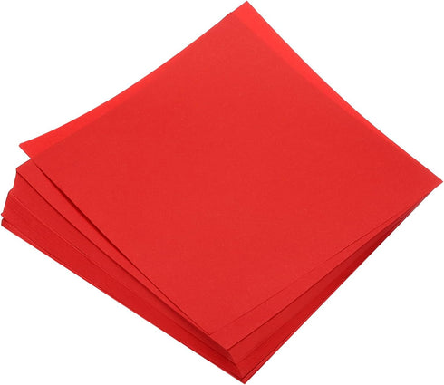 MECCANIXITY 100 Sheets Origami Paper Double Sided 8x8 Inch(20x20cm) Square Sheet for Art Craft Project, Beginners, Gifts Decor, Bright Red...