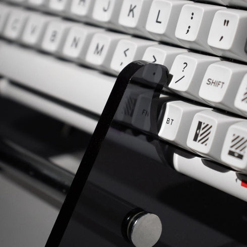 Sumgsn Black Mechanical Keyboard Storage Stand Display Keyboard Holder Transparent Acrylic Stand for Three Keyboard...