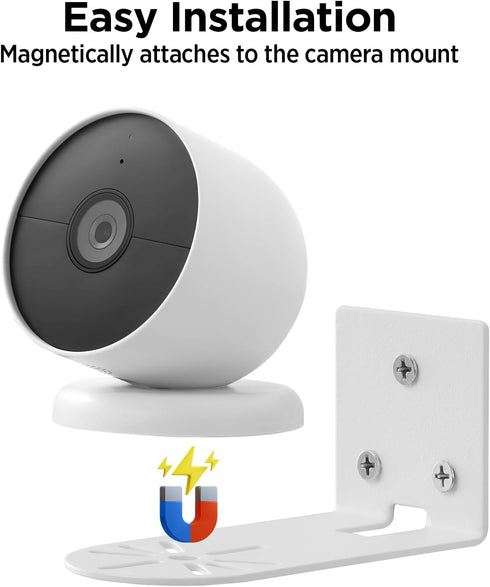 OLAIKE Adhesive Metal Wall Mount compatible with Google Nest Cam (Battery)/Indoor Security Cam & Wyze Cam Pan V3/V2 & Eufy Cam E220/P24, No Drill ...