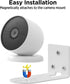 OLAIKE Adhesive Metal Wall Mount compatible with Google Nest Cam (Battery)/Indoor Security Cam & Wyze Cam Pan V3/V2 & Eufy Cam E220/P24, No Drill ...