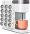 Coffee Pod Holder for Keurig K Cup Pods, Side Mount K-cup Pod Storage Stands Rack, Perfect for Small Counters ( Transparent, 3 Pack for 15 K Cups)...