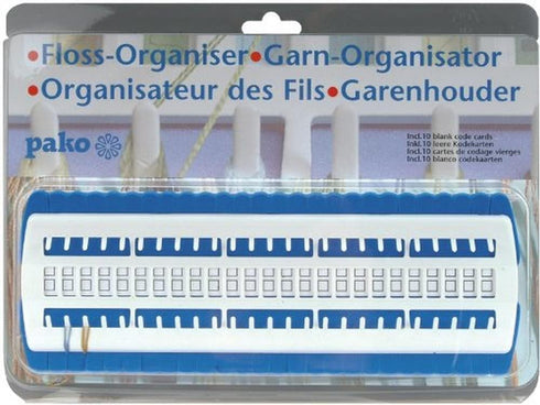 Pako Organiser Storage Floss Organiser - Cross Stitch Accessories - for Embroidery Thread - with 10 Blank Code Cards...