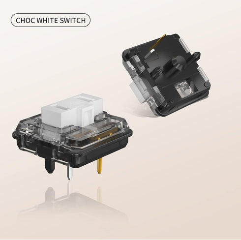 Official Store Low Profile Switch 1350 Chocolate Kailh Mechanical Keyboard Switch RGB SMD Clicky (30, Choc White)...