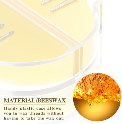 Maitys 2 Pieces Thread Wax Thread Conditioner Beeswax for Sewing Thread Beeswax Thread Conditioner for Quilting Sewing Strengthening Line Embroide...